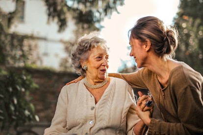 carer looking after older person