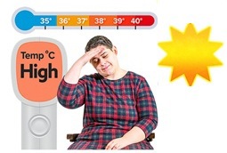 Hot weather temperature